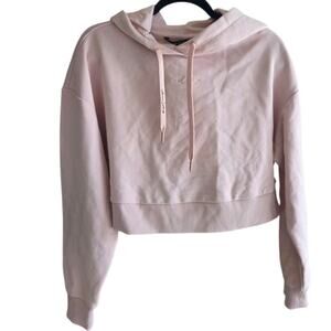 Armani Exchange Cropped Hoodie Light PinK